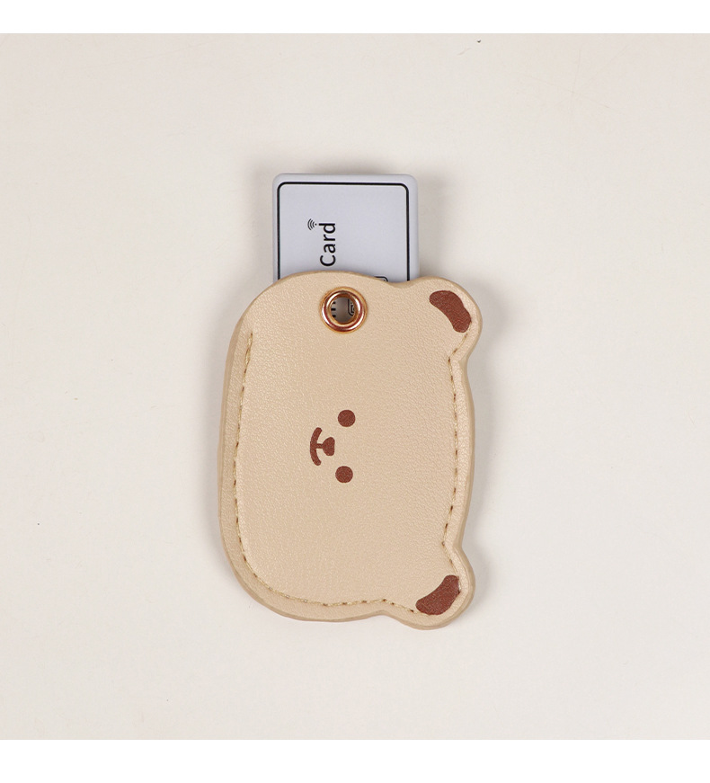 Suitable for Bear Electric Car Key Protective Cover Remote Control Nfc Elevator Access Card Battery Car Keychain Decoration