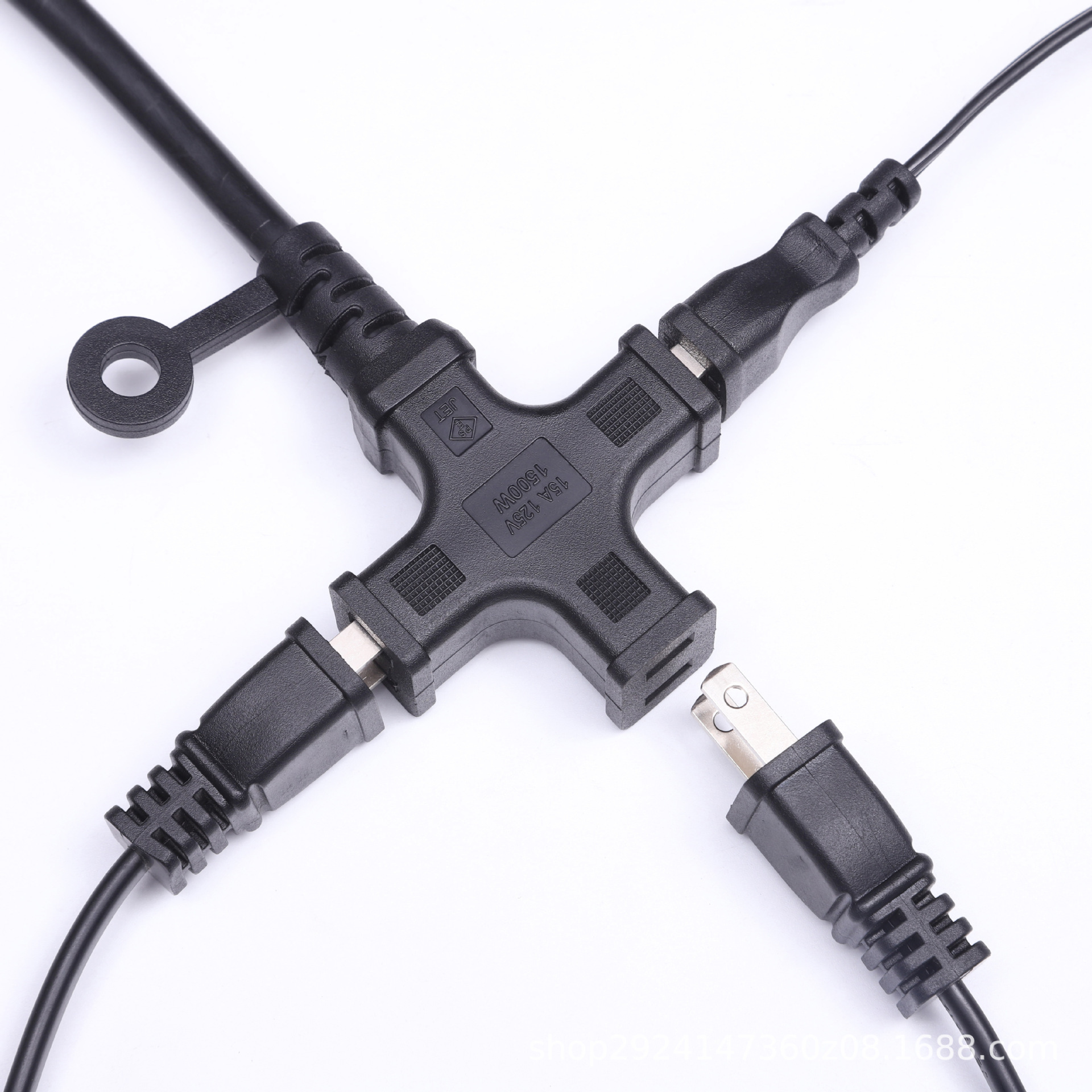 厂家直供日式认证二芯日规电源线插座插头 日本日标延长线转换插