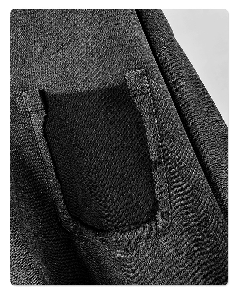 Gradient Cotton Men's Sweatshirt Washed Wasteland Style Top_voghion.com