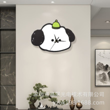 2025新款轻奢高级感客厅挂钟静音现代简约创意时钟表画餐厅免打孔