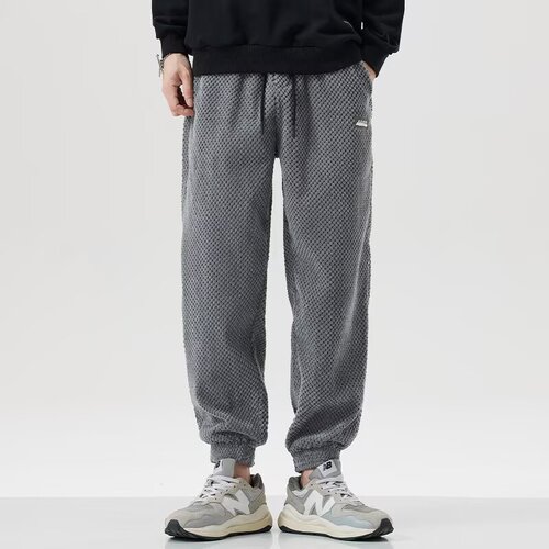 2025 Spring & Autumn Trendy Casual Pants for Men: Fashionable Ankle-Tied Joggers, Versatile Sports-Style Long Trousers for Teens