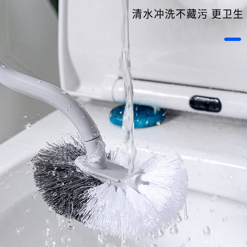 トイレ日本式家庭用トイレブラシ長い柄の柔らかい毛便器洗浄ブラシ壁掛け式取り外し可能トイレブラシ|undefined