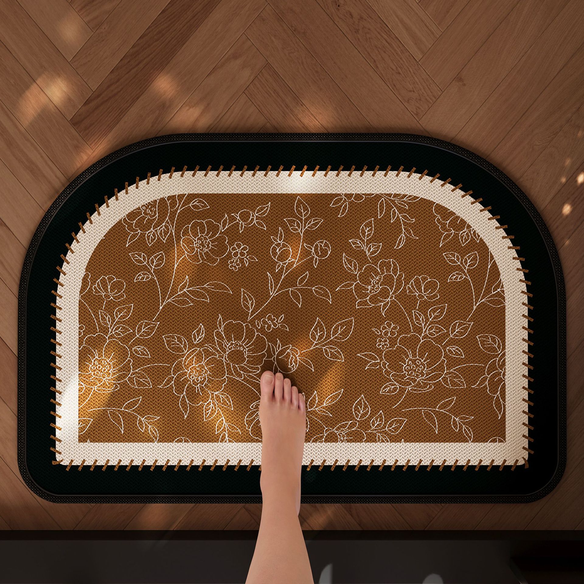 Alfombra de baño gruesa de alto nivel 2025 nuevo baño alfombra de piso de barro de diatomitas suave lavabo de baño doméstico