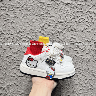 2026�¿ͯHelloKittyС��Ь��Ůͯ��ͨ�r�����e���m�\�ӳ���Ь