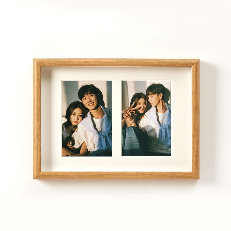 우드 컬러 이중 그리드(2장 6inch 사진)