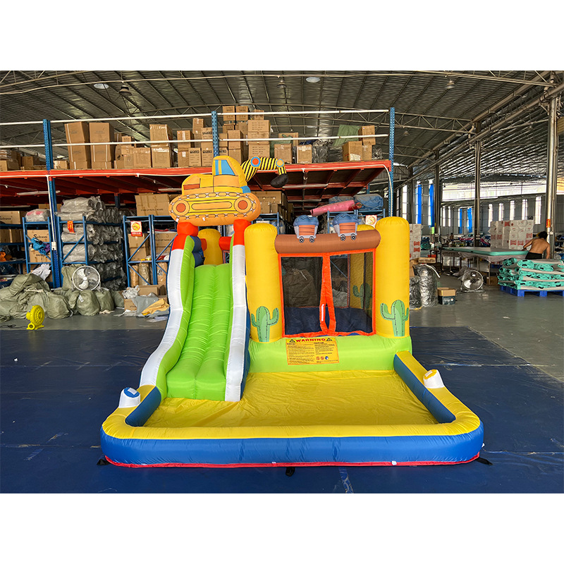 Hogar niños castillo inflable interior piscina pequeña tobogán cama de rebote juguete dibujos animados al aire libre castillo travieso