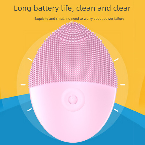 Electric facial cleaner mini silicone facial cleanser portable small face brush facial cleanser beauty device