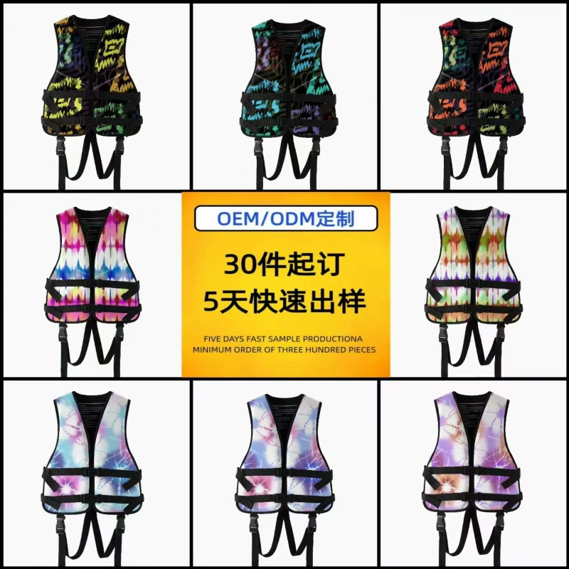 Оптовые детские спасательные жилеты с большим плавучестью, жилеты для плавания и подводного плавания в аквапарке на открытом воздухе для мужчин и женщин, жилеты с плавучестью