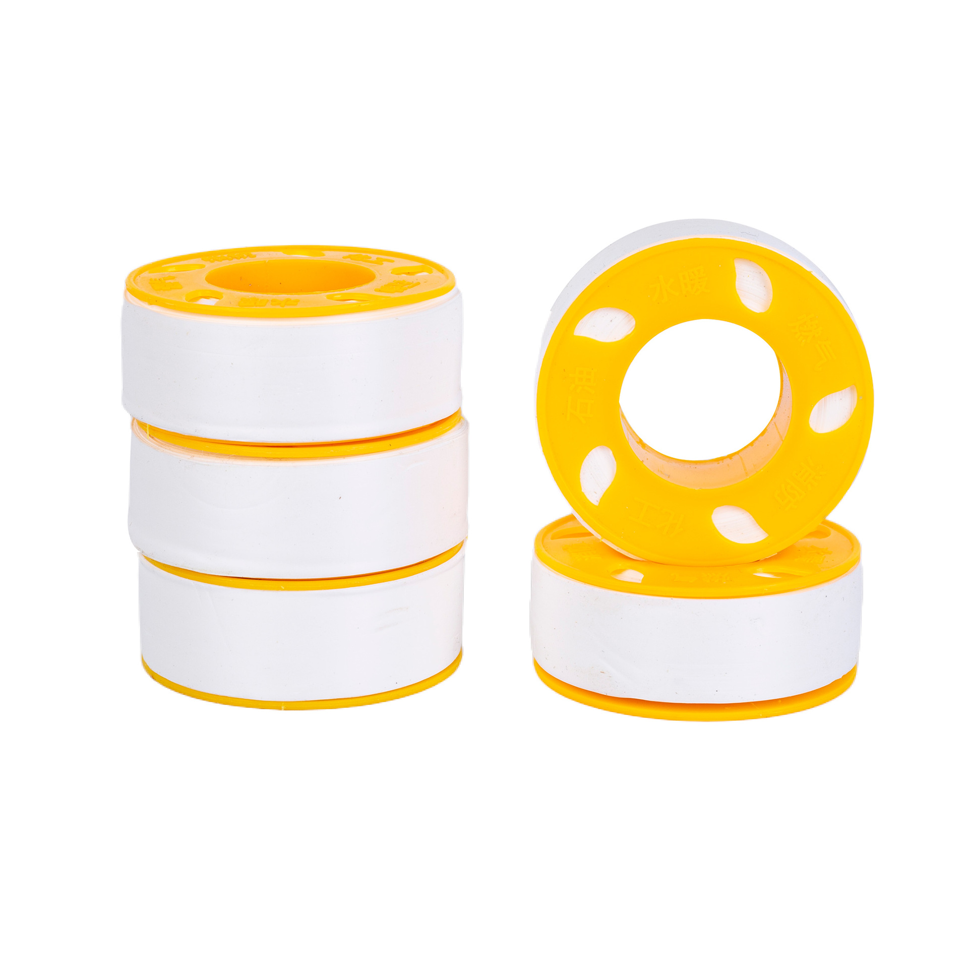 厂家加工生料带消防水龙头角阀五孔黄壳12米密封防水水胶布胶带