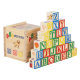 New Wooden Word Spelling Game Children's Early Education English Letter Pairing Cognitive Number Operation Building Blocks Stacked High