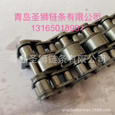 06B倍速链全钢制输送链特殊滚轮输送链大滚轮输送链家电流水线链