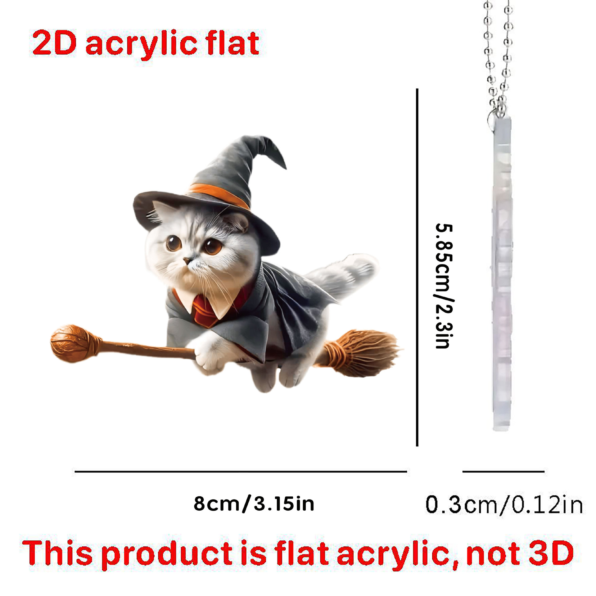 Wizard cat / Large size 8cm