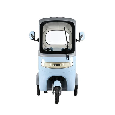 A9 Light Blue Electric Tricycle for the Elderly, Portable and Safe, Low-Carbon, Easy to Operate (Qatlanan elektrik velosipedlər) - 60v20ah-chaowei-lead-acid-battery