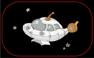 Sun shade: Cartoon Print Car Sunshade, Popular - submarine
