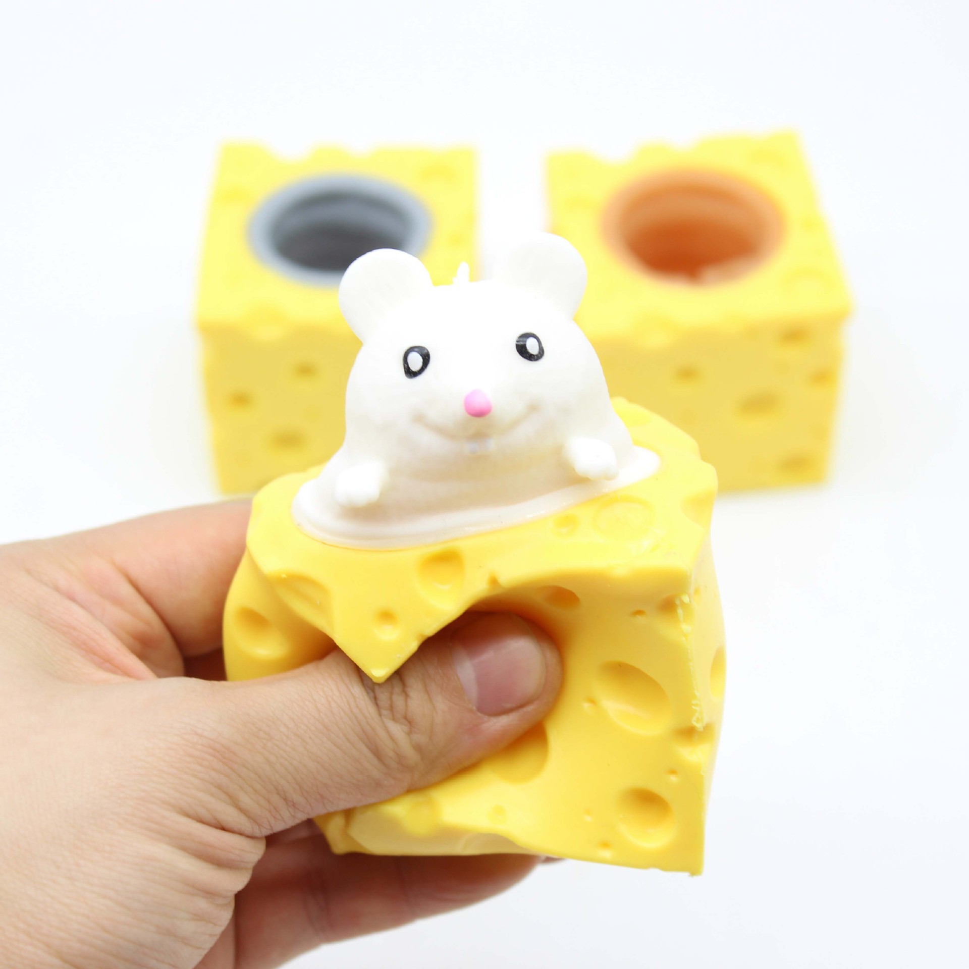 Cheese Mouse Squeezing Toy Vent Spoof Cute Decompression display picture 3