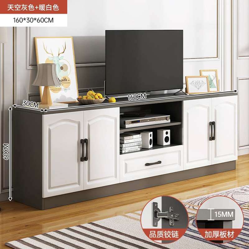 업그레이드 및 두꺼워짐❤[160cm 문 4개, 서랍 1개] 스카이 그레이 조립