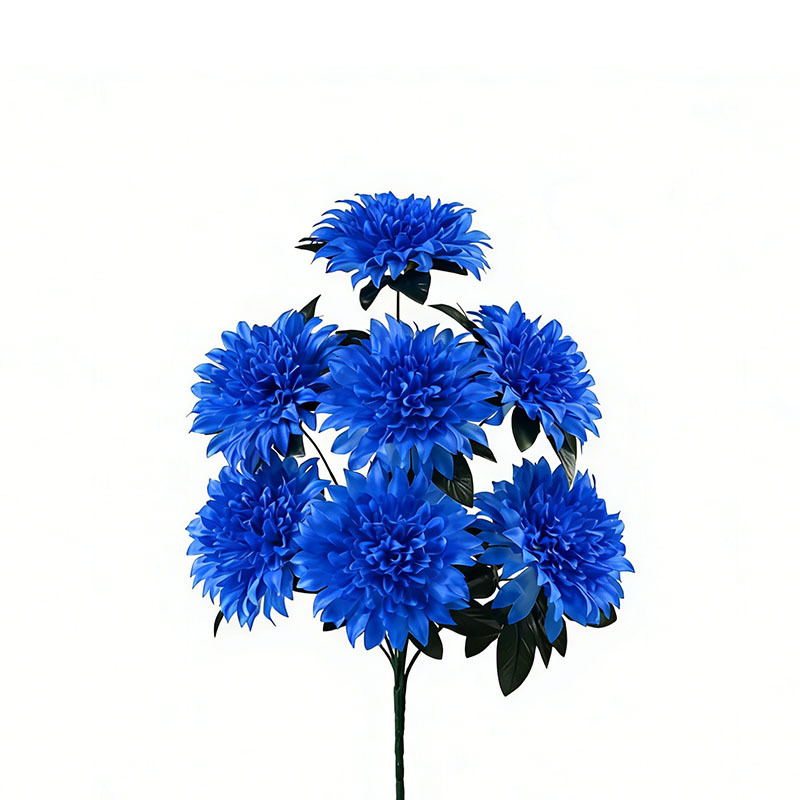 Flores simuladas fabricantes de origen al por mayor crisantemo nuevo 7 baldea de vacaciones decoración del hogar decoración de flores falsas image 3