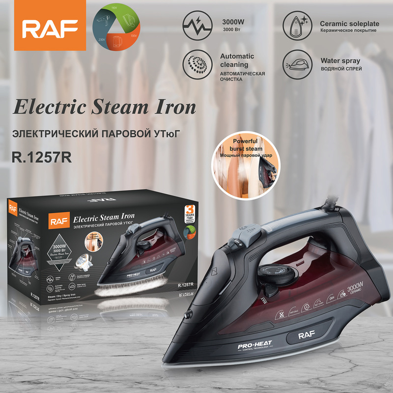 RAF英語欧州規格新型セラミック床用電気アイロン ホテル用品人気商品 スチームアイロン 電気アイロン|undefined