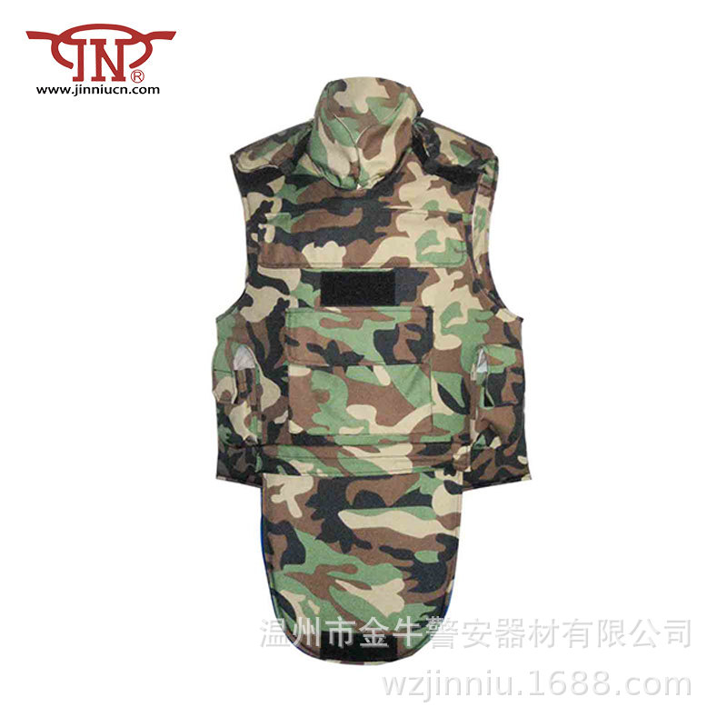 迷彩背心式防护服防身防刺衣男女安防服装厂家直供
