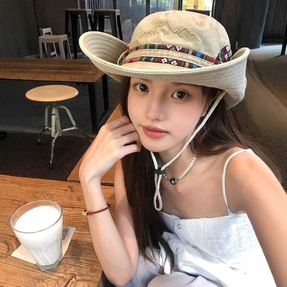 Denim summer travel climbing sun hat