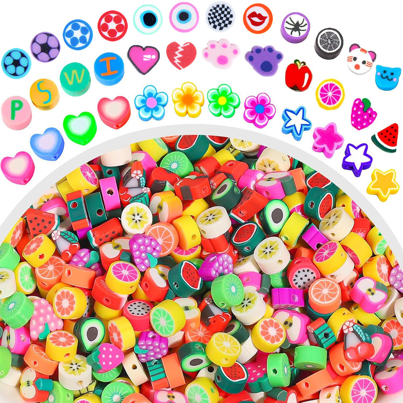 soft pottery beads diy jewelry accessories material small packaging cross-border new color soft pottery beads bohemian style