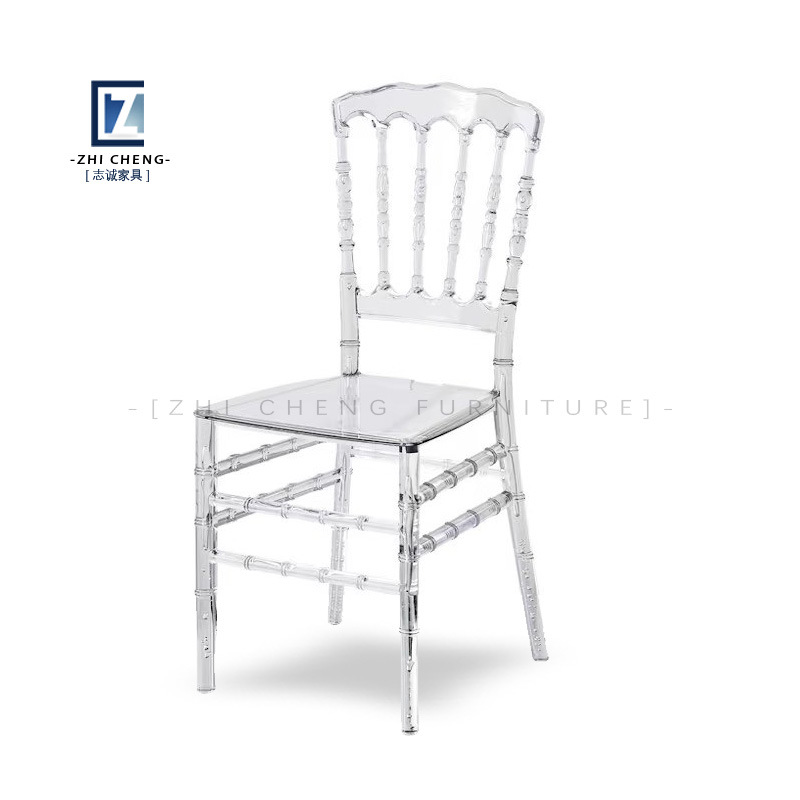 Sillas de cristal PC sillas transparentes sillas de plástico PP sillas acrílicas sillas de comedor sillas de boda sillas de bambú fábrica de Foshan