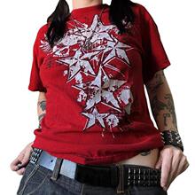 S 38902 Star Print Women's T-Shirt �����ӡ��T�� �羳ŷ����