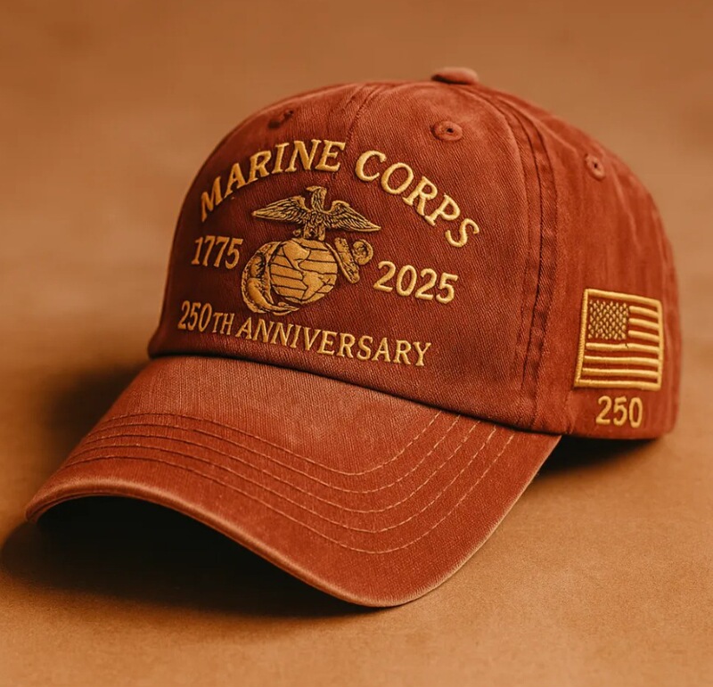 跨境USMC Retro Washed Cap美国海军陆战队复古水洗帽|undefined