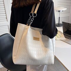 大容量バッグ女子百合2025新型高級感シングルバッグ大学生の授業通勤バッグ