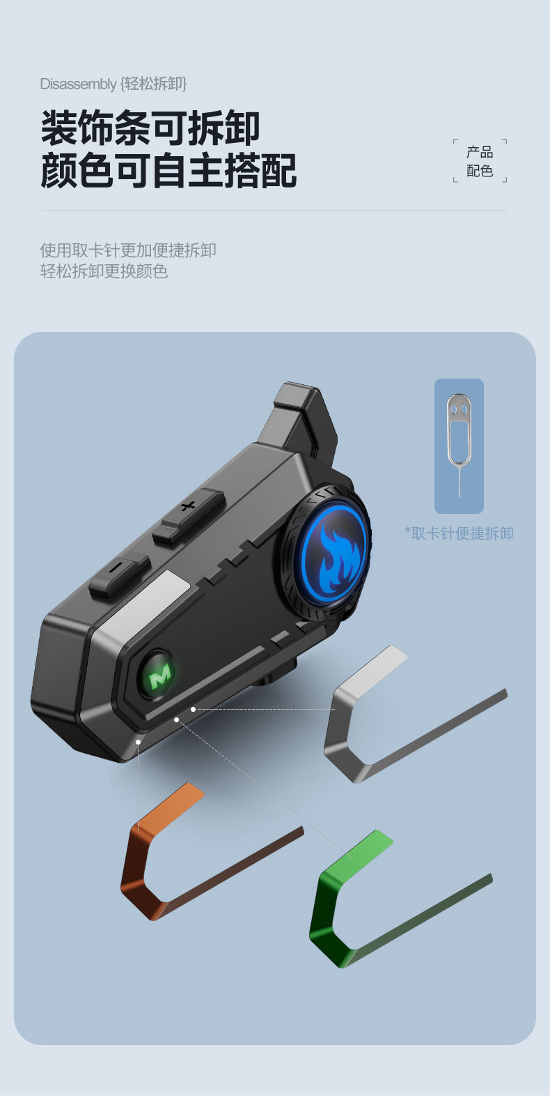 Private model new cross-border motorcycle electric car riding headset double 500 meters intercom helmet Bluetooth headset