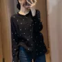 春秋日常波点时髦衬衫