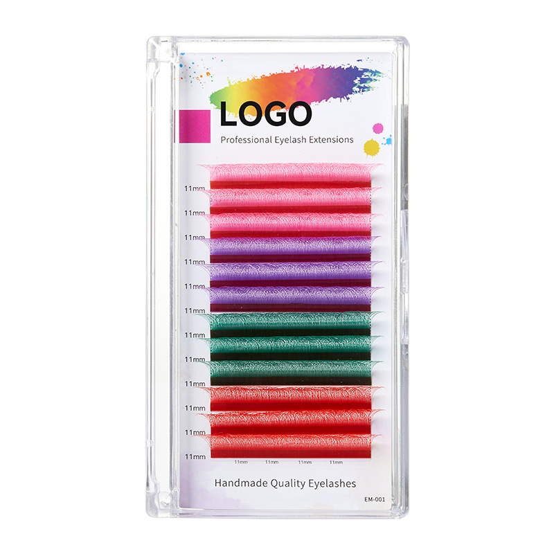 Fábrica de plantación transfronteriza de pestañas tiendas florecer en un segundo 4D suave curva falsa pestañas injerto de tetrafolia de color pestañas