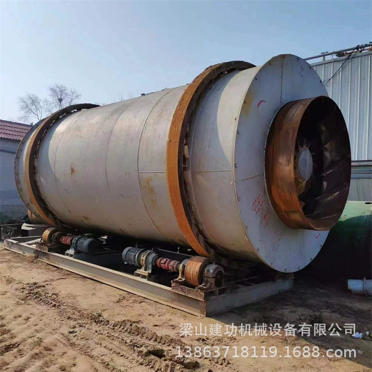 Б/у трехцилиндровая сушилка для песочного раствора, железный порошок, минеральный порошок, барабанная сушилка, сушилка с тремя клавишами, переработка