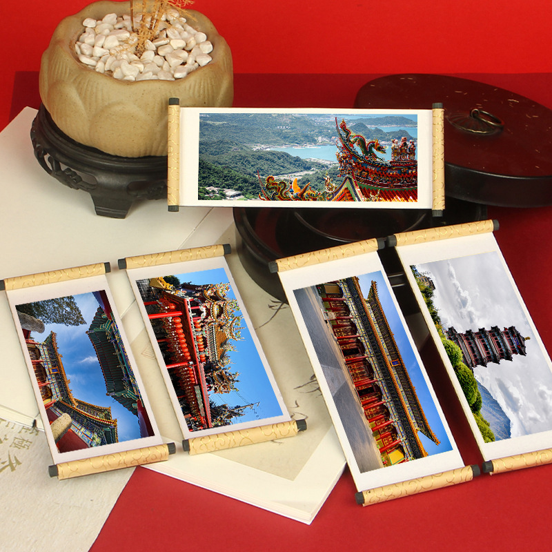 Chinese Architecture Scroll Refrigerator Magnet City Tourist Attraction Souvenir Chinese Red Cultural and Creative Gift Soft Magnet Chinese Architecture Scroll Refrigerator Magnet City Tourist Attraction Souvenir Chinese Red Cultural and Creative Gift Soft Magnet