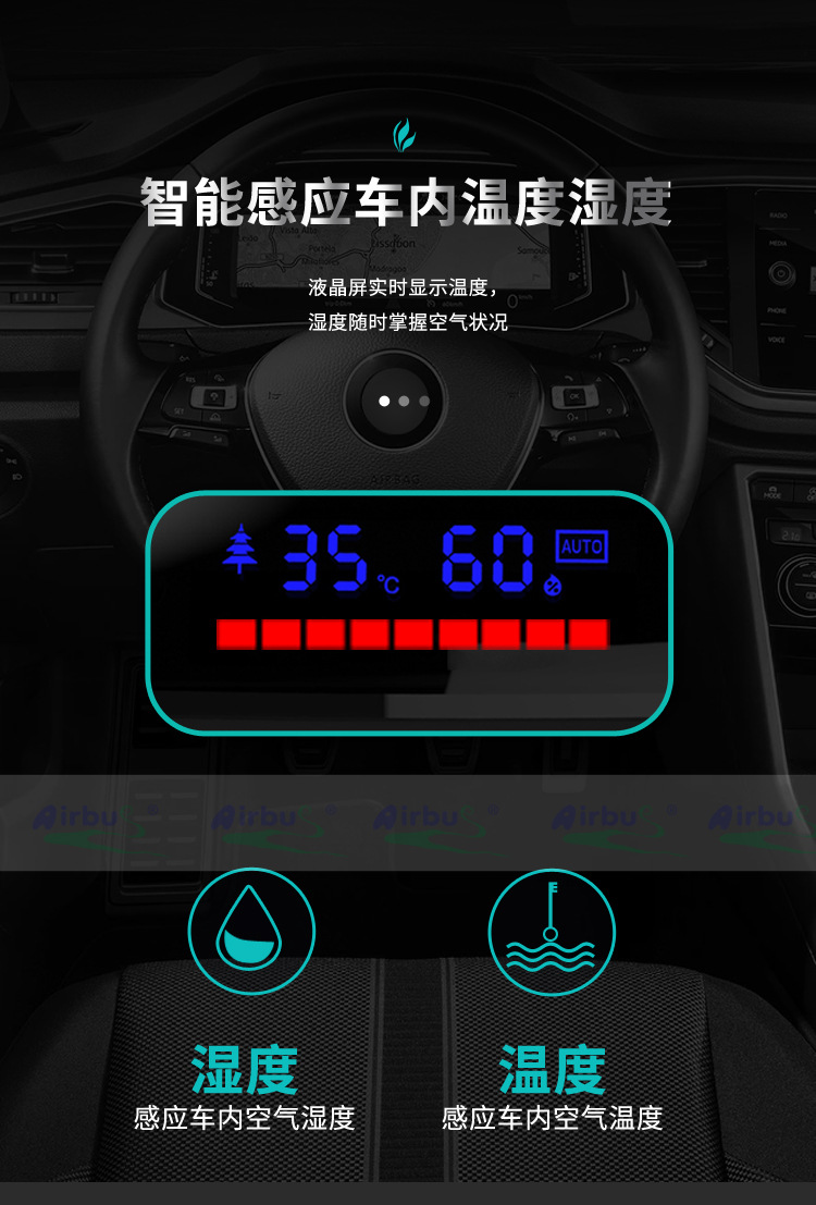 Kangyang negative oxygen ion air purifier integrated dust removal formaldehyde removal odor removal car oxygen bar factory wholesale