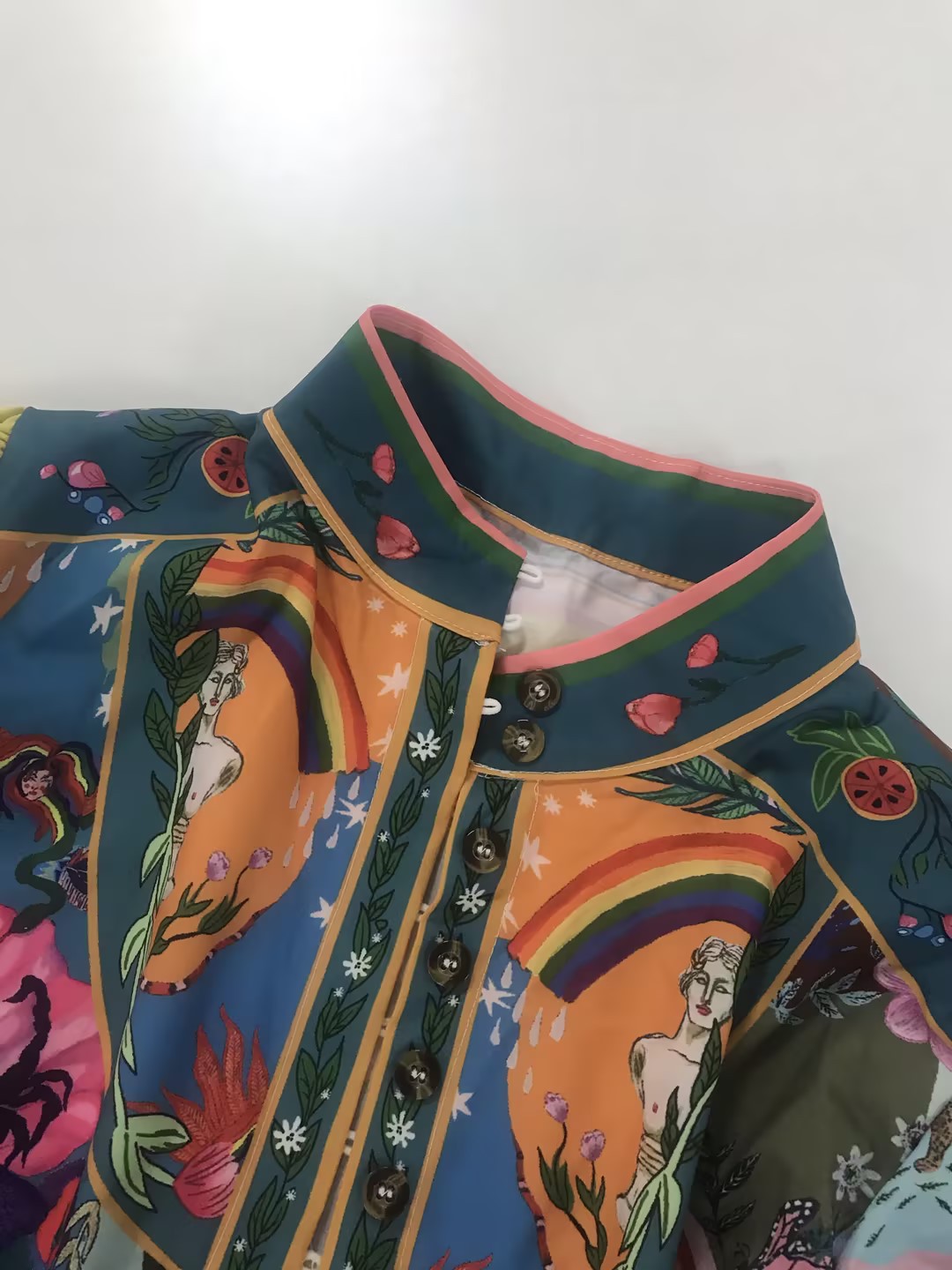 Modieuze dames rokset met bandjes en ruches in painted look_voghion.com