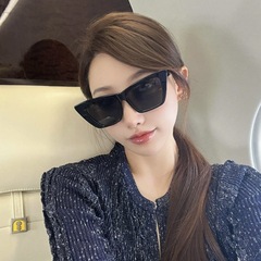 欧美复古墨镜女高级感 ins方框街拍大牌复古蝴蝶结太阳镜女士眼镜