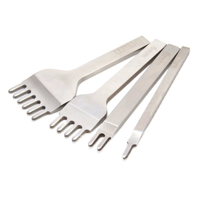 DIY кожаный штамповочный инструмент Белая сталь алмазный режущий перфоратор Белая сталь Алмазная резка 3/4/5/6 мм расстояние один костюм