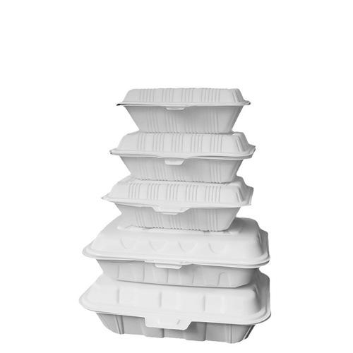 Disposable rice box, one-piece lunch box, rice noodle roll, canteen takeout packaging box, environmentally friendly plastic single-frame fast food box