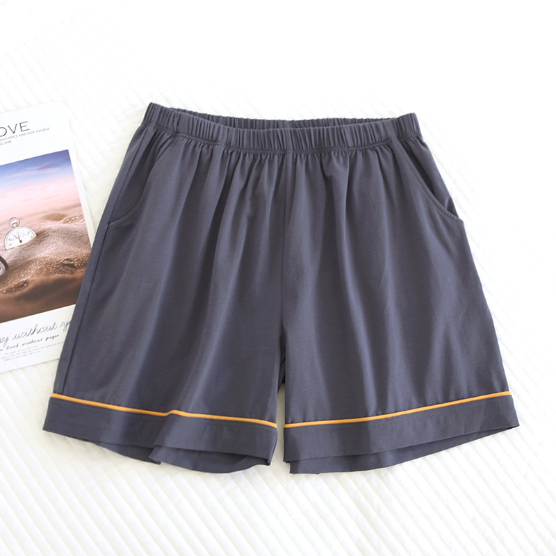 Summer Shorts women's home wear loose home wearable pants pajama pants with pockets elastic waist cotton home wear