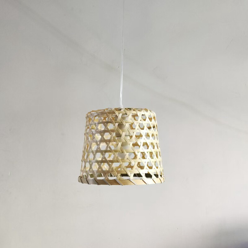 Bamboo basket chandelier hollow design pastoral atmosphere homestay restaurant bamboo basket study teahouse decoration boutique chandelier