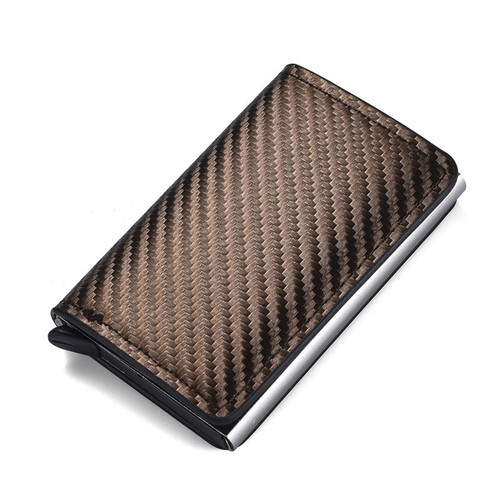 Factory wholesale 2024 revised RFID anti-theft brush men's Amazon brake aluminum alloy card holder card holder