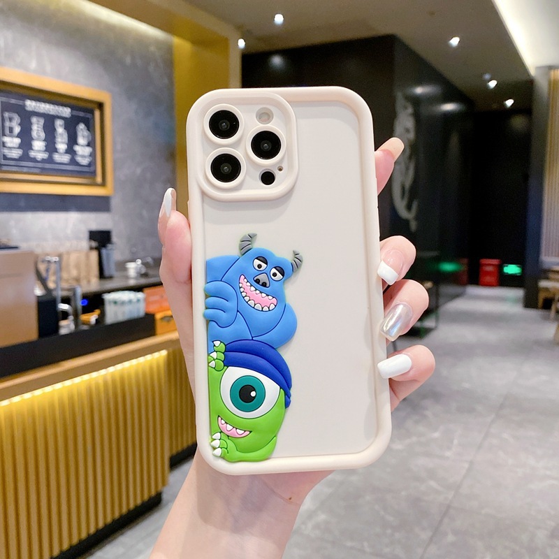 Fun Big-Eyed Monster Phone Case for Xiaomi 15Tpro, Redmi K80, Creative 3D Cartoon Precision Hole Soft Case