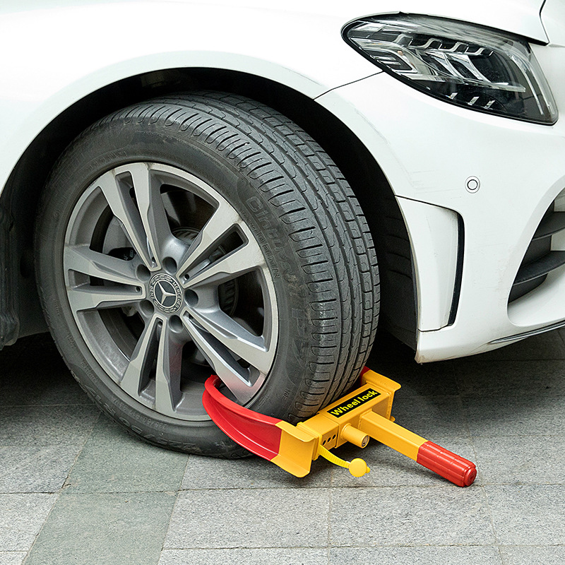 Car Tire Lock, Thickened Car Lock Device, Wheel Lock, Universal Car Lock, Anti-Theft Lock, Property Lock, Horn-Shaped Clip Lock