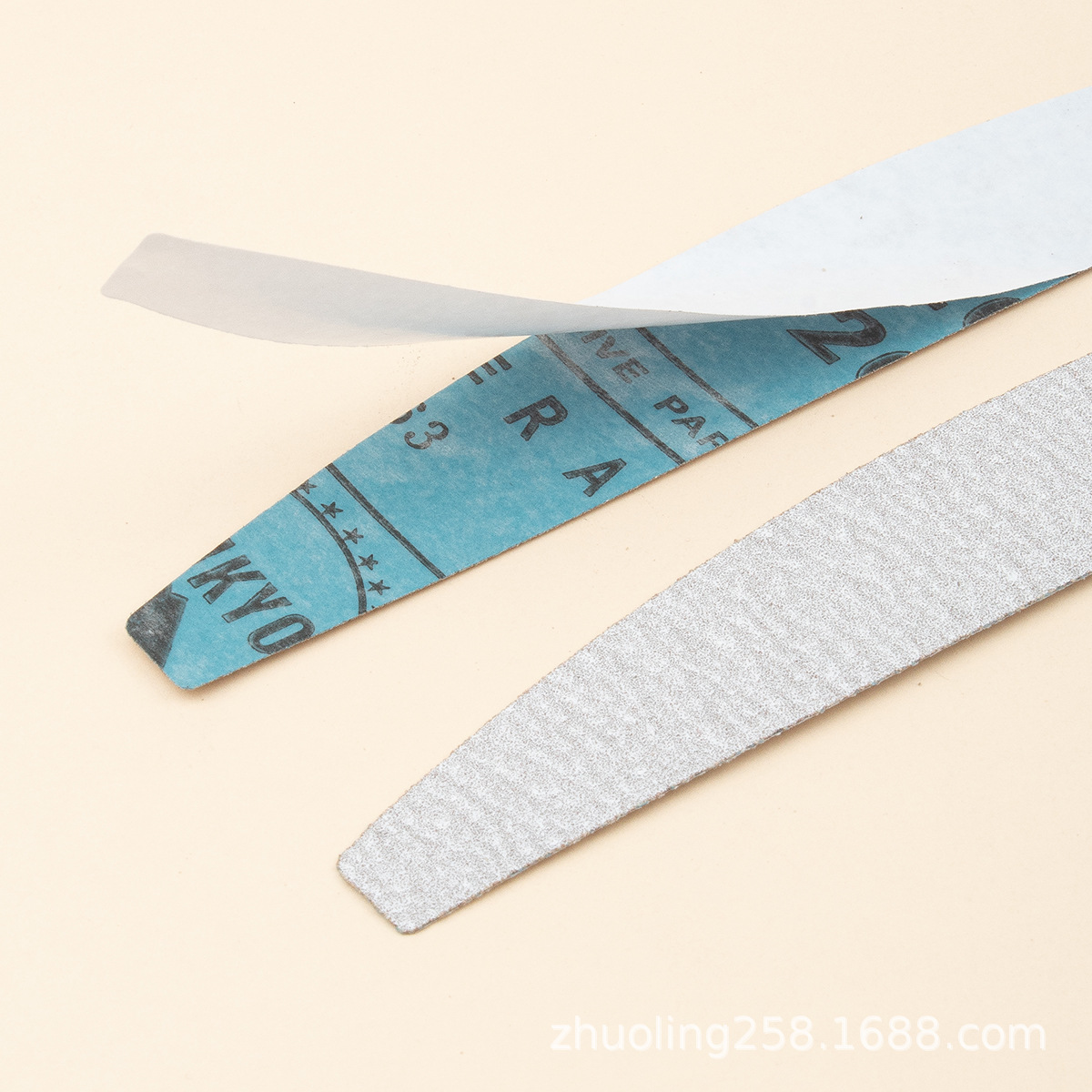 Tira de roce de uñas al por mayor traje de hoja de papel de lija de acero reemplazable lima de uñas tira de molienda de manicura pulido de doble cara