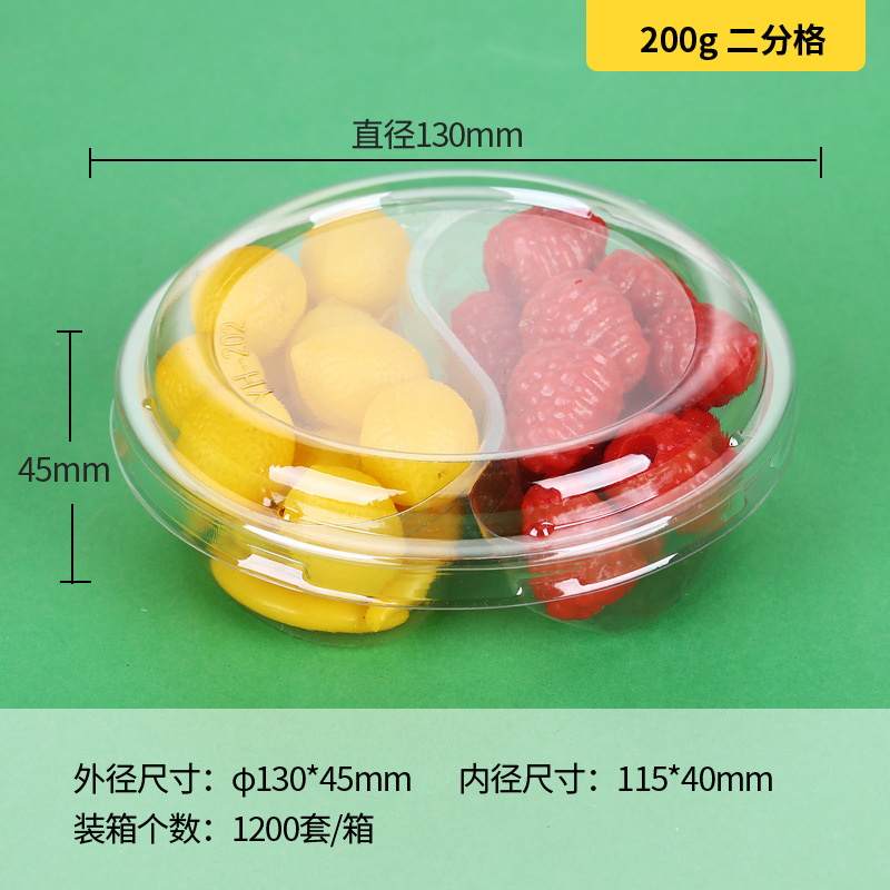 Cajas desechables para frutas, cajas para cortar frutas frescas, cajas para ensaladas, cajas de embalaje, platos divididos, cajas transparentes para frutas y verduras, cajas para fresas al por mayor