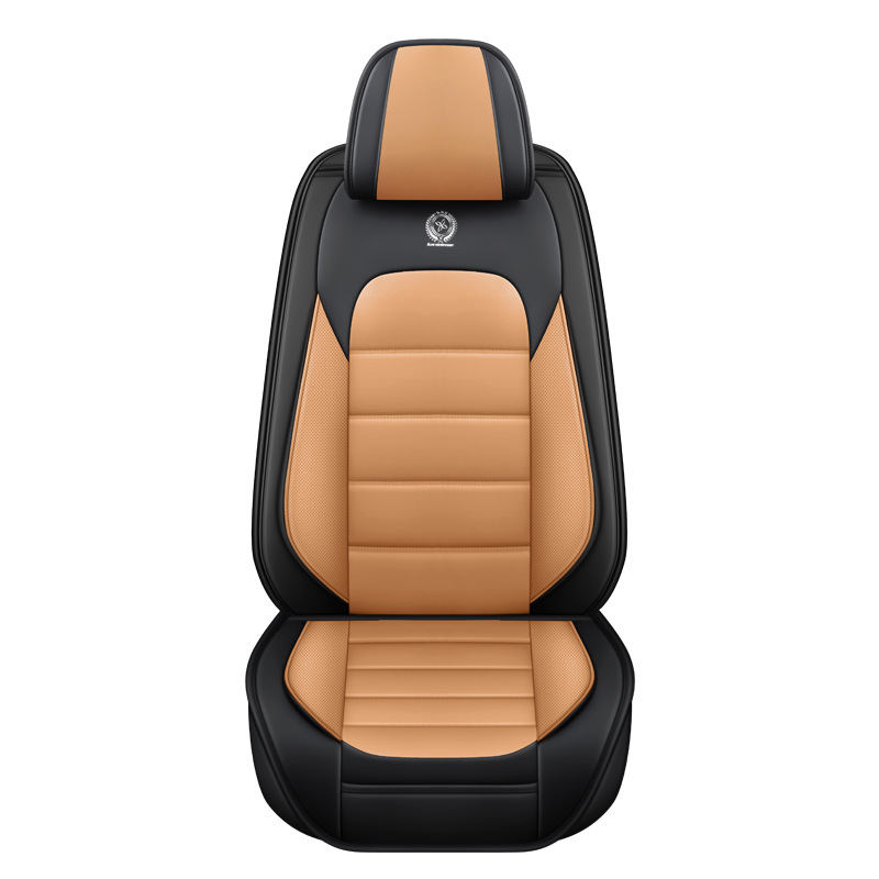 Seat cushion, seat cover — Universal Cover Full Set - black-orange-front-single-seat