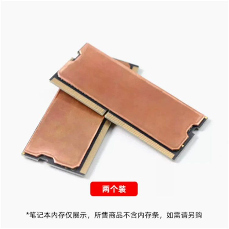 Laptop, RAM, copper cooling light and thin thermometer