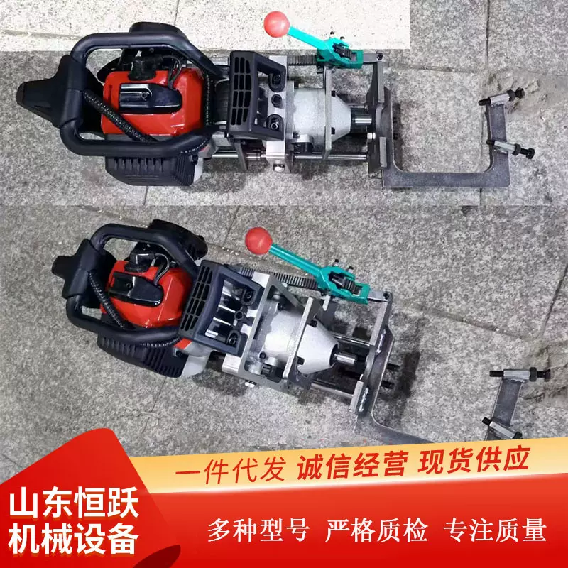 供应光伏支架钻孔机 大功率汽油光伏对穿孔机