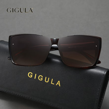 25年新款潮流太阳镜女方框复古 防紫外线素颜高级感 外贸批发墨镜